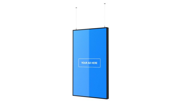 digital panel vertical 55 inch 3D 모델 .c4d .max .obj .3ds .fbx .stl .blend 