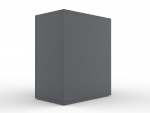 ikea alex drawer unit gray with 4 drawers Modelo 3D