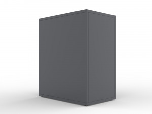 ikea alex drawer unit gray with 4 drawers Modelo 3D
