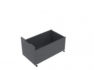ikea alex drawer unit gray with 4 drawers Modelo 3D