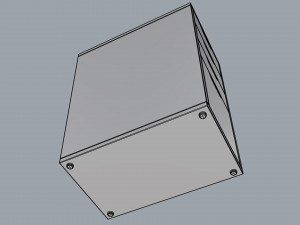 ikea alex drawer unit gray with 4 drawers Modelo 3D