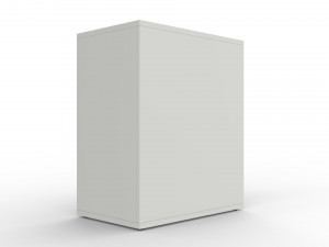 ikea alex drawer unit white with 4 drawers 3D Model