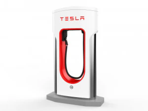 tesla electric vehicle charging station 3D Model