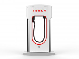 tesla electric vehicle charging station Model 3D