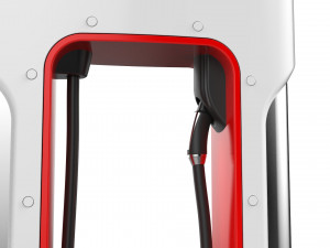 tesla electric vehicle charging station Model 3D