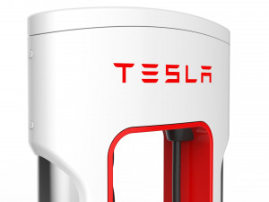 tesla electric vehicle charging station Model 3D