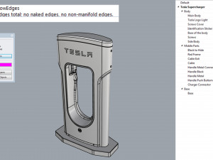tesla electric vehicle charging station Model 3D