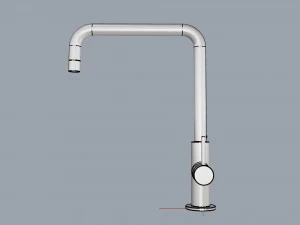 smeg tap mc18cr white 3D Model