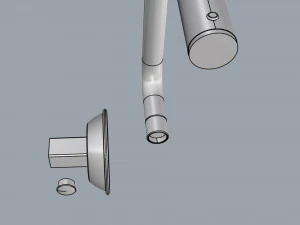 smeg tap mc18cr white 3D Model