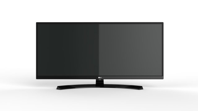 monitor lg ultrawide 34 inch 3D Model .c4d .max .obj .3ds .fbx .stl .blend