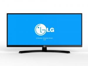 monitor lg ultrawide 34 inch 3D Model