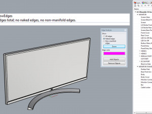monitor lg ultrawide 34 inch 3D Model