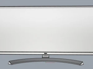 monitor lg ultrawide 34 inch 3D Model