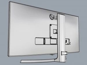 monitor lg ultrawide 34 inch 3D Model