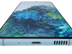 samsung galaxy s20 cloud blue 3D Model