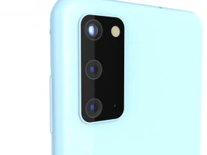 samsung galaxy s20 cloud blue 3D Model