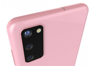 samsung galaxy s20 cloud pink 3D Model