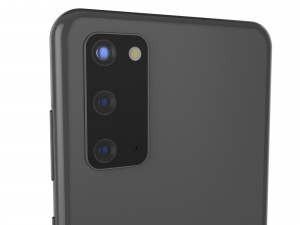 samsung galaxy s20 cosmic gray 3D Модель