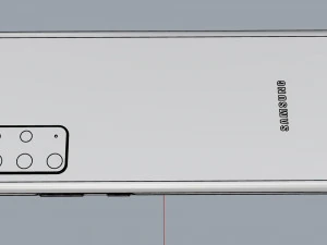 samsung galaxy s20 plus cloud blue 3D Model