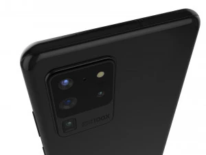 samsung galaxy s20 ultra cosmic black 3D Model