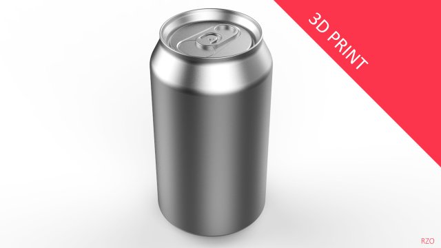 beverage can 350ml Modello di stampa 3D .c4d .max .obj .3ds .fbx .stl .blend