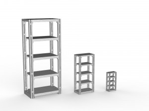 bookcase miniature with 3 different sizes 3D Print Model