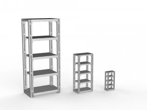 bookcase miniature with 3 different sizes 3D Print Model