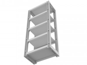 bookcase miniature with 3 different sizes 3D Print Model
