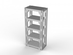 bookcase miniature with 3 different sizes 3D Print Model