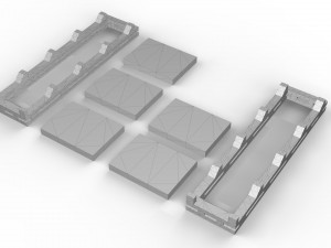bookcase miniature with 3 different sizes 3D Print Model