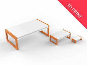 center table with 3 different sizes 3D Print Model