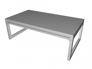 center table with 3 different sizes 3D-Druckmodell