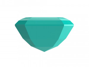 diamond asscher Modelo de Impressão 3D