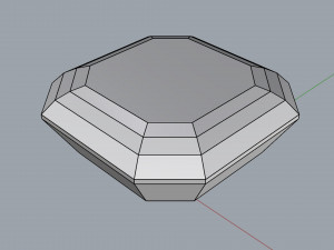 diamond asscher Modelo de Impressão 3D