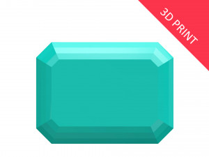 diamond emerald 3D Print Model