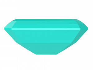 diamond emerald 3D Print Model