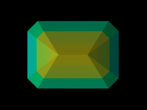 diamond emerald 3D Print Model