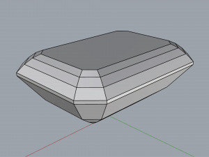 diamond emerald 3D Print Model