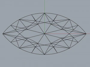 diamond marquise 3D Print Model
