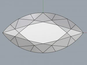 diamond marquise 3D Print Model