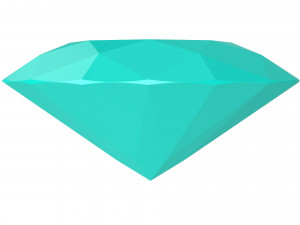 diamond oval Model Cetak 3D