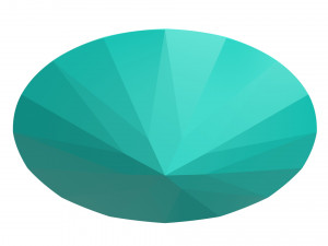 diamond oval Model Cetak 3D