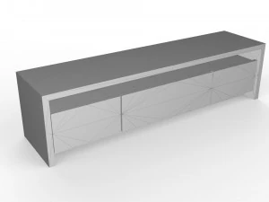 living room rack with 3 different sizes 3D Print Model