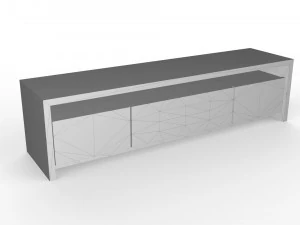 living room rack with 3 different sizes 3D Print Model