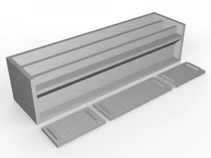 living room rack with 3 different sizes 3D Print Model