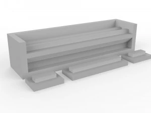 living room rack with 3 different sizes 3D Print Model