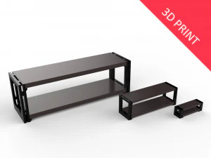 living room rack 02 with 3 different sizes 3D Print Model