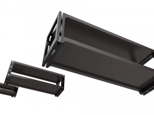 living room rack 02 with 3 different sizes 3D Print Model
