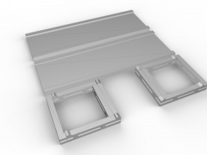 living room rack 02 with 3 different sizes 3D-Druckmodell