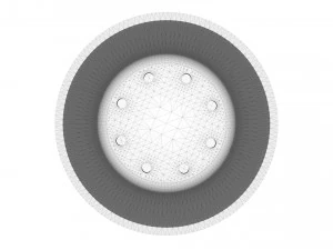 vase with plate for plant 01 with 3 different sizes 3D Print Model